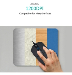 Imagem do FORKA USB Mouse de Computador com Fio Silencioso Clique LED