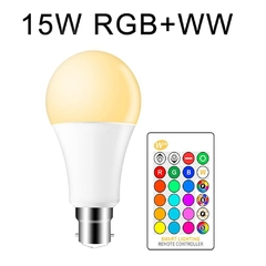 Lâmpada LED 5W 10W 15W 16 Cor RGB + Controle Remoto IR - comprar online