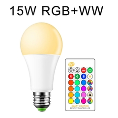 Lâmpada LED 5W 10W 15W 16 Cor RGB + Controle Remoto IR - comprar online