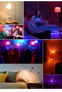 Lâmpada LED 5W 10W 15W 16 Cor RGB + Controle Remoto IR - loja online