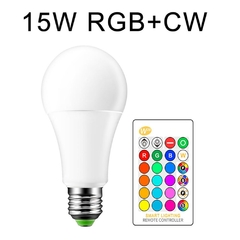 Lâmpada LED 5W 10W 15W 16 Cor RGB + Controle Remoto IR - loja online