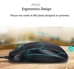 FORKA USB Mouse de Computador com Fio Silencioso Clique LED - loja online