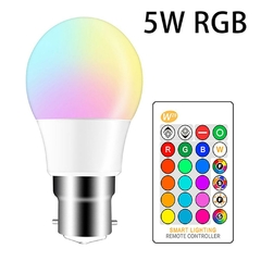 Lâmpada LED 5W 10W 15W 16 Cor RGB + Controle Remoto IR na internet