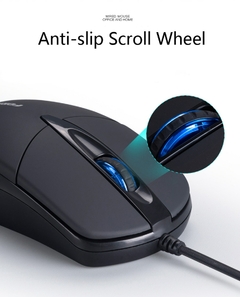 FORKA USB Mouse de Computador com Fio Silencioso Clique LED - Malybull Store