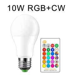 Lâmpada LED 5W 10W 15W 16 Cor RGB + Controle Remoto IR - Malybull Store