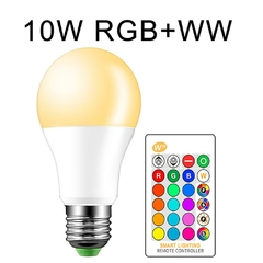Lâmpada LED 5W 10W 15W 16 Cor RGB + Controle Remoto IR na internet
