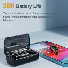 RUSAM RS19 5.2 Fones de ouvido Bluetooth TWS com Cancelamento de Ruído