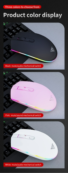 Mouse Gamer com Fio para Jogos 2400 DPI com Luz de Respiração RGB - Malybull Store