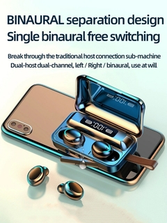 F9 Fones de Ouvido Sem Fio Bluetooth IPX7