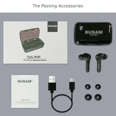 Imagem do RUSAM RS19 5.2 Fones de ouvido Bluetooth TWS com Cancelamento de Ruído