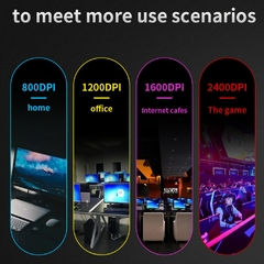 Mouse Gamer com Fio para Jogos 2400 DPI com Luz de Respiração RGB - Malybull Store
