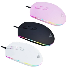 Mouse Gamer com Fio para Jogos 2400 DPI com Luz de Respiração RGB