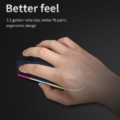 Mouse Gamer com Fio para Jogos 2400 DPI com Luz de Respiração RGB - comprar online
