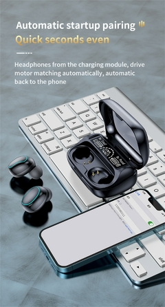Imagem do Fone de ouvido Bluetooth de Alta fidelidade.