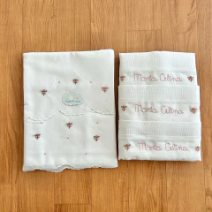 Kit Coordenado - Kit maternidade e 3 Fraldas Personalizadas