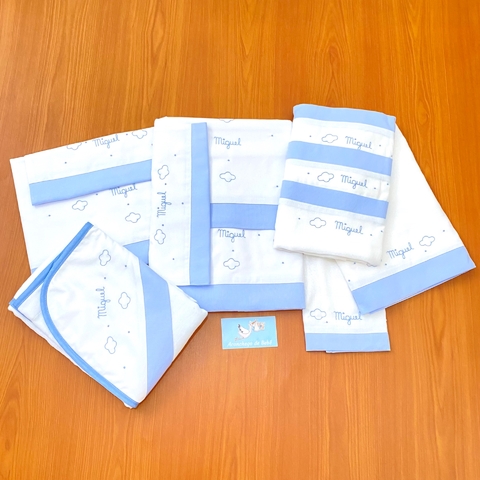 Enxoval Coordenado e Personalizado Nuvem SOB ENCOMENDA
