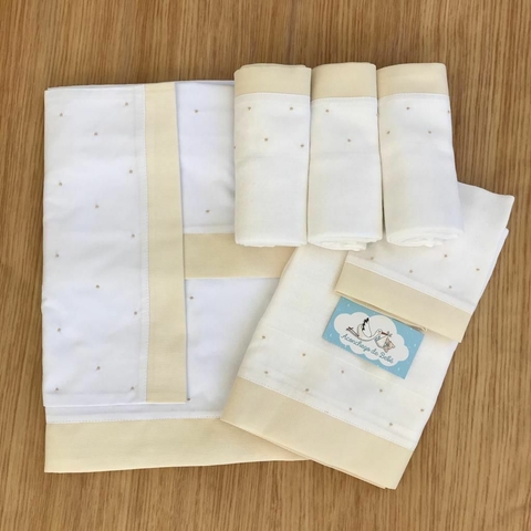 Kit coordenado Póa Bege Sob Encomenda