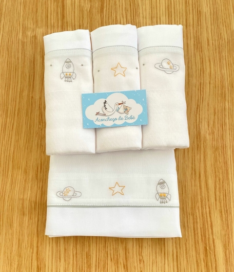 Kit Fralda de Ombro + Toalha Fralda