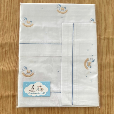 Jogo Lençol de Berço - Cavalinho