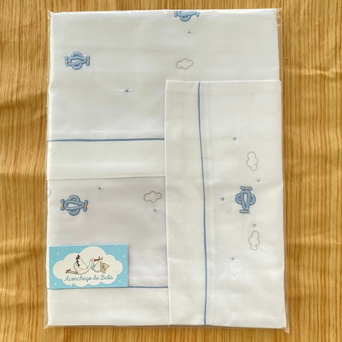 Jogo Lençol de Berço - Avião