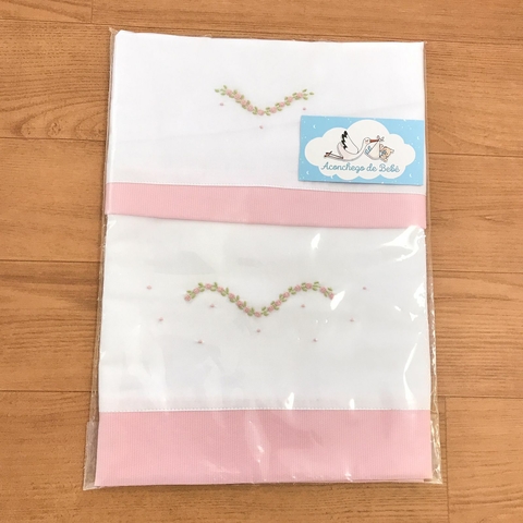 Kit Lençol da Maternidade - Rococó Rosa