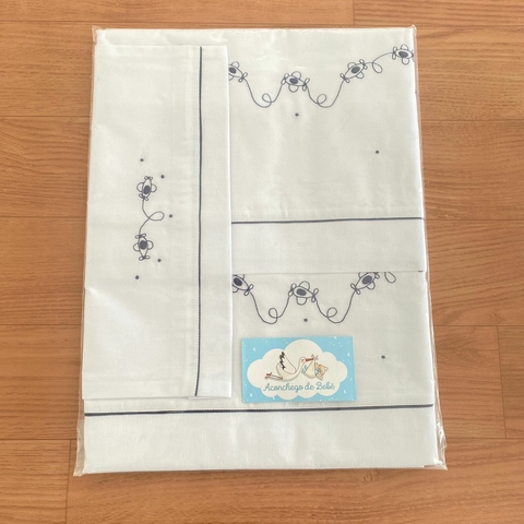 JOGO LENÇOL BERÇO 3 PEÇAS