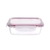 Pote de Vidro Retangular 400ml Tampa Lock Casambiente