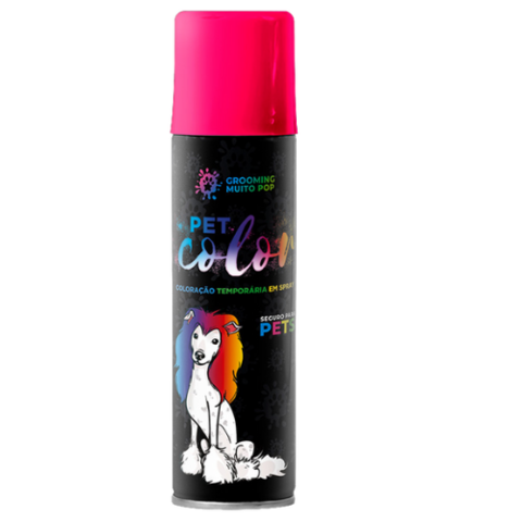 Spray Coloração Pet Grooming Muito Pop Carnaval Color Pink