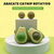 2 Abacate Brinquedo P/ Gatos Com Catnip Erva Gato Natural - Suporte Pet 