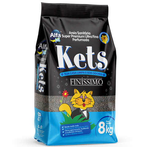 Areia Higiênica Kets Finissimo 8kg