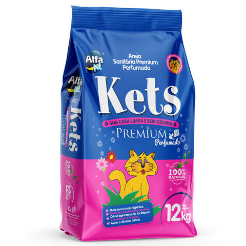 Areia Higiênica San Kets Perfumado 12kg