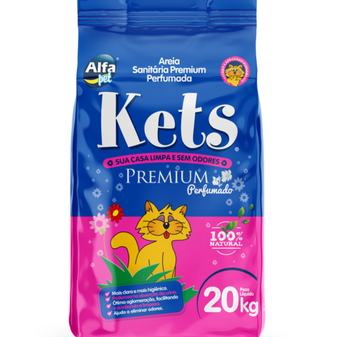 Areia Higiênica San Kets Perfumado 20kg