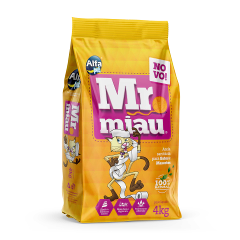 AREIA SANITARIA MR MIAU 4KG