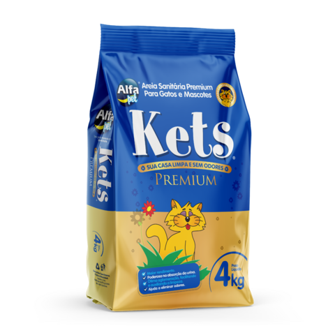 Granulado Higiênico Kets Premium 4kg
