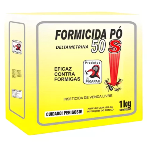 Formicida Em Pó Pikapau 1kg 50s Contra Formigas Doceira