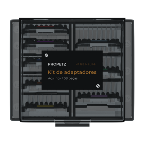Kit de Adaptadores de Aço Inox 08 Peças Propetz