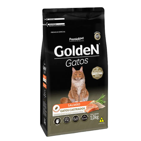 Golden Gato Castrado Salmão 1kg