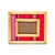 Ethnic Picture Frame Wood and Striped Pink Aguayo - buy online