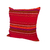 Burgundy Aguayo Ethnic Handmade Cushion (100% Sheep Wool and Bayeta) - La Casa Etnica