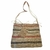 Garabatá Art Natural Field Bag Horizontal Stripes Tile and Black