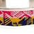 Bracelete Prata 950 14grs com Aguayo Andino Pink e Amarelo - La Casa Etnica