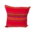 Burgundy Aguayo Ethnic Handmade Cushion (100% Sheep Wool and Bayeta)