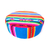 Meditation Stool with Handles Round Ethnic Colorful Aguayo Blue Animal