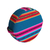 Meditation Stool With Handles Round Ethnic Colorful Aguayo Blue - online store