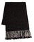 Unisex Alpaca Black Scarf