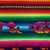 Image of Green Andean Cloth Woven Fiber Bread Basket with Animals (Totora and Aguayo)