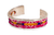 950 Silver Bracelet 14grs with Andean Aguayo Pink and Yellow on internet