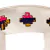 950 Silver Bracelet 14grs with Andean Aguayo Pink and Yellow on internet