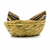 Woven Fiber Bread Basket with Beige Andean Cloth (Totora and Aguayo)