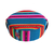 Meditation Stool With Handles Round Ethnic Colorful Aguayo Blue - buy online